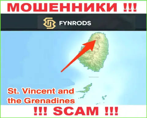 Fynrods Com - это МОШЕННИКИ, которые юридически зарегистрированы на территории - Сент-Винсент и Гренадины