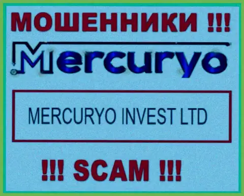 Юридическое лицо Меркурио Ко Ком это Mercuryo Invest LTD, такую информацию предоставили воры на своем информационном сервисе