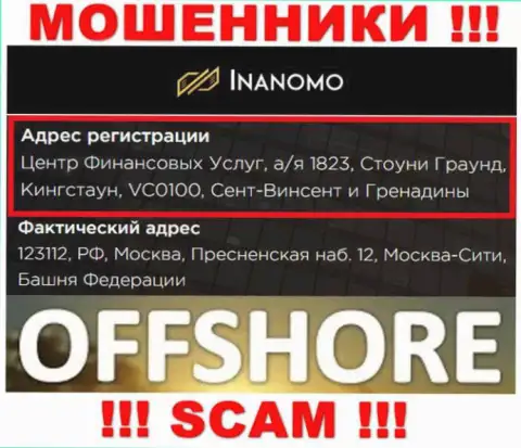 Инаномо - это преступно действующая компания, которая пустила корни в оффшоре по адресу 123112, РФ, город Москва, Пресненская набережная 12, Москва-Сити, Башня Федерации