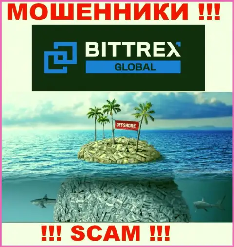 Bermuda - вот здесь, в оффшорной зоне, отсиживаются мошенники Bittrex Global