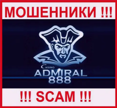 Лого МОШЕННИКА 888Адмирал Казино