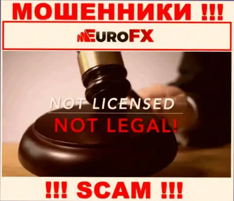 Информации о лицензионном документе EuroFXTrade на их официальном веб-портале нет - это РАЗВОДНЯК !!!