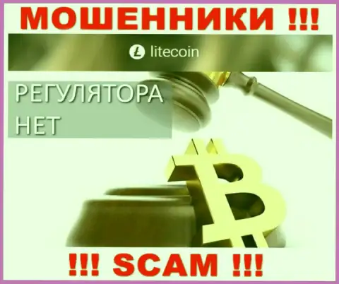 На сайте мошенников LiteCoin Вы не отыщите инфы о регуляторе, его НЕТ !!!