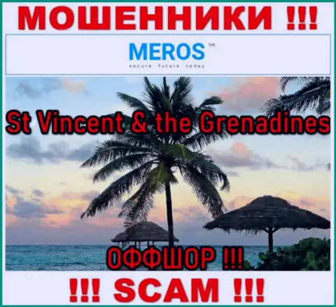Сент-Винсент и Гренадины - это юридическое место регистрации конторы MerosTM