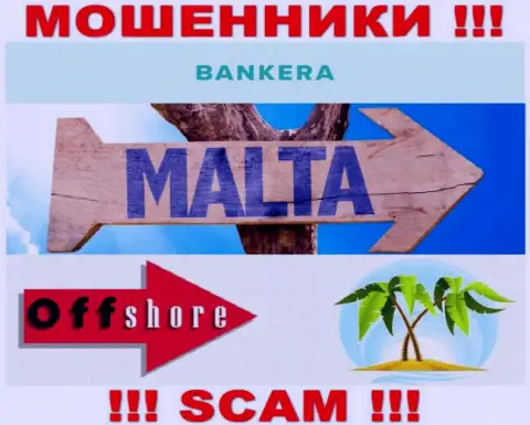 С Банкера довольно-таки опасно работать, адрес регистрации на территории Мальта