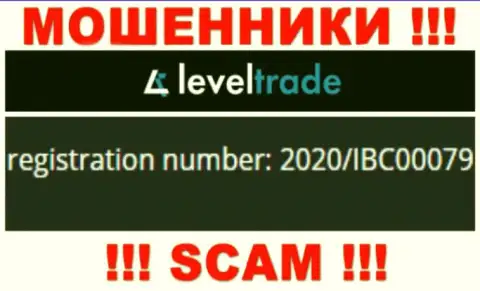 LevelTrade как оказалось имеют номер регистрации - 2020/IBC00079