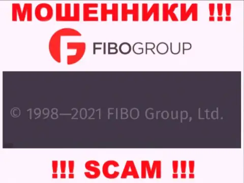 На официальном web-сервисе Фибо Групп мошенники указали, что ими руководит Фибо Груп Лтд