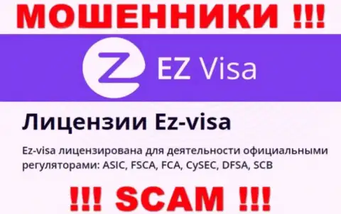 Незаконно действующая контора EZ Visa крышуется обманщиками - DFSA