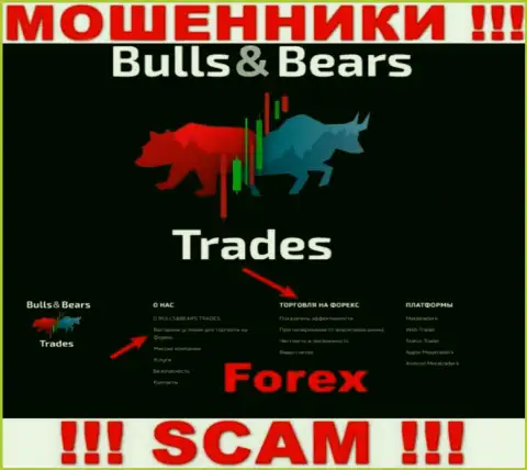 С Bulls BearsTrades, которые прокручивают делишки в области Форекс, не сможете заработать - это обман