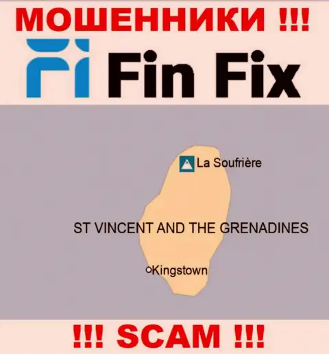 Fin Fix пустили корни на территории St. Vincent and the Grenadines и свободно крадут вклады