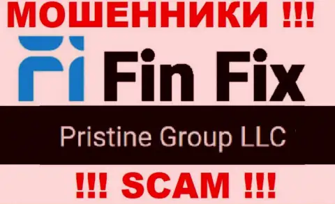 Юридическое лицо, которое управляет internet жуликами ФинФикс - это Pristine Group LLC