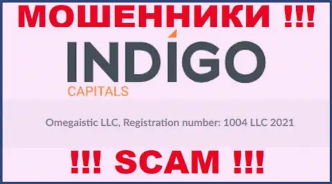 Регистрационный номер очередной неправомерно действующей конторы IndigoCapitals - 1004 LLC 2021