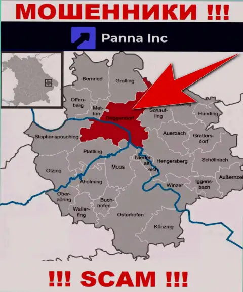 PannaInc Com намерены не распространяться об своем настоящем адресе