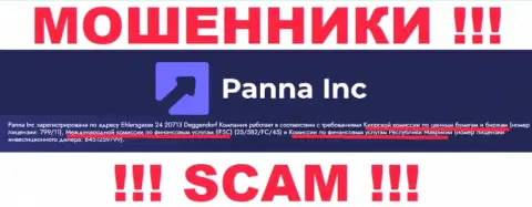 Будьте очень внимательны, Financial Services Commission - это жульнический регулятор шулеров Panna Inc