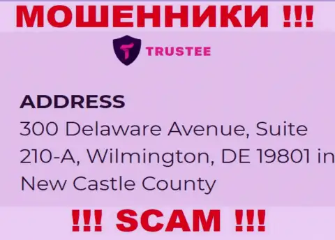 Компания ТрастиГлобал Ком находится в оффшоре по адресу - 300 Delaware Avenue, Suite 210-A, Wilmington, DE 19801 in New Castle County, USA - однозначно интернет мошенники !!!