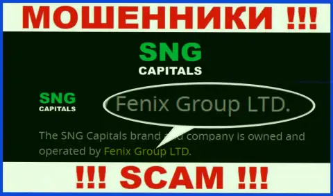 Fenix Group LTD - это руководство противоправно действующей компании СНГ Капиталс
