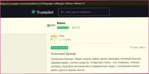 Пользователи выложили честные отзывы о условиях спекулирования ФОРЕКС брокера KIEXO на интернет-ресурсе trustpilot com