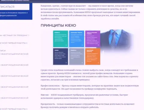 Условия для трейдинга Форекс брокерской компании Киексо описаны в информационной статье на сайте listreview ru
