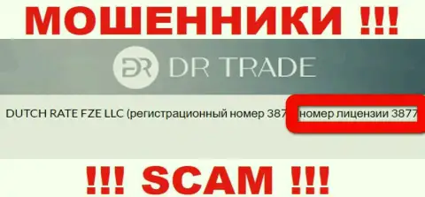 Будьте очень осторожны, зная лицензию DR Trade с их сайта, избежать незаконных манипуляций не удастся - это МОШЕННИКИ !