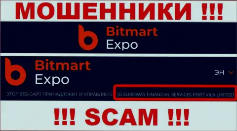Сведения о юридическом лице мошенников Bitmart Expo