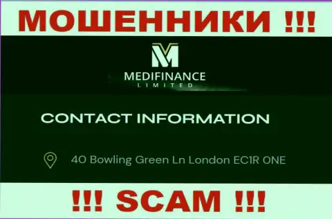 Будьте крайне осторожны !!! MediFinance Limited - это несомненно мошенники ! Не собираются предоставлять подлинный официальный адрес компании